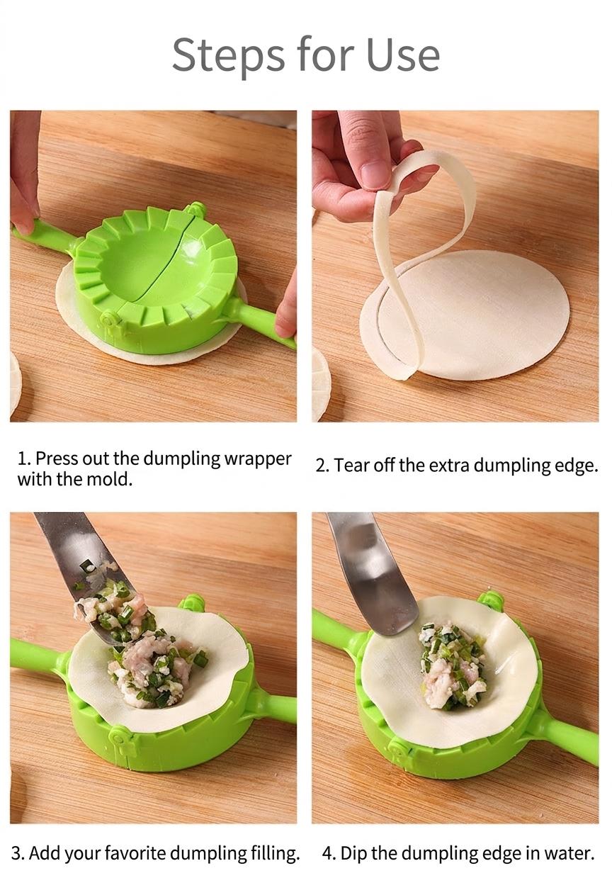 Dumpling Maker,Empanada Maker Press,Tortilla Folder,Tortilla Crimper,Pasta Making Tools, Large Size