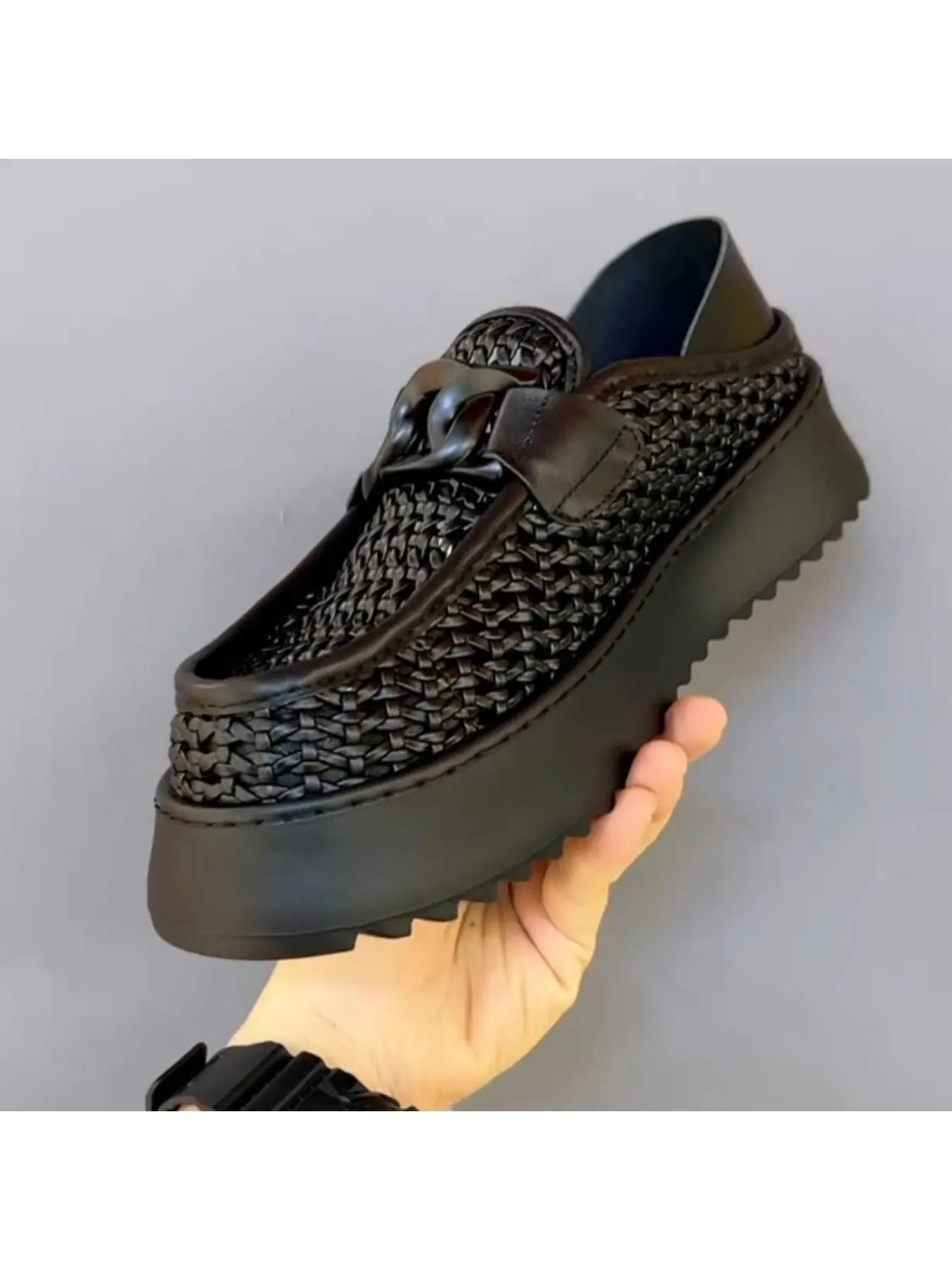 Men's Shoes, New Style Casual Thick-soled Platform Low Top Breathable Athletic Walking Shoes Sneakers, Lightweight, Mesh-top Board Shoes, casual trainer footwear Trainer