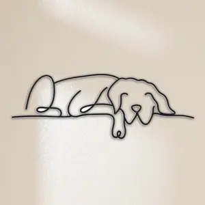 Dog Design Wall Art, Metal Wall Decor, Wall Hanging Decor for Home Living Room Bedroom Study Room, Office Decor, Home Decor, Artistic