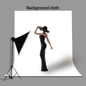 Professional Photography Background Cloth, Video Live Streaming Backdrop, Washable and Foldable, Portable and Easy to Install