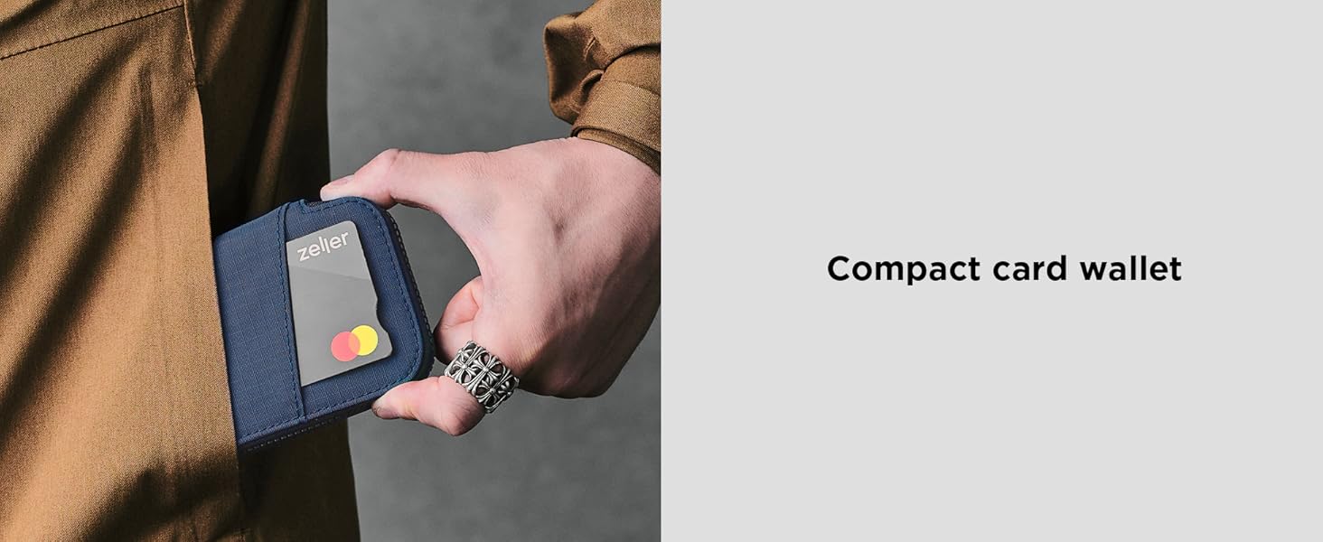 ALPAKA Zip Card Pouch - Card Wallet and Coin Pouch - Holds 12-20 Cards and Cash Holder with Blue Axoflux, RFID Blocking Weatherproof Material ALPAKA Zip Card Pouch - Card Wallet and Coin Pouch - Holds 12-20 Cards and Cash Holder with Blue Axoflux, RFID Blocking Weatherproof Material