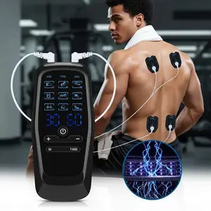 YUNOS Dual-Channel Acupuncture Massager for Adults - Massagers for Neck and Back Pain Relief, 9 Modes, 30 Levels Adjustable, Rechargeable, Compact, Large LCD Display, Portable Wrist Relief Aid