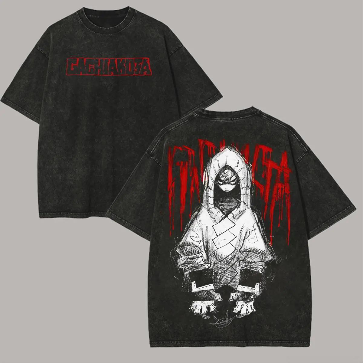 Men's Baggy Oversize Short-Sleeve T-Shirt - Unisex Round Neck, Festive Distressed Vintage Harajuku Streetwear, High-Quality Soft All-Season Couple-Friendly Casual Top