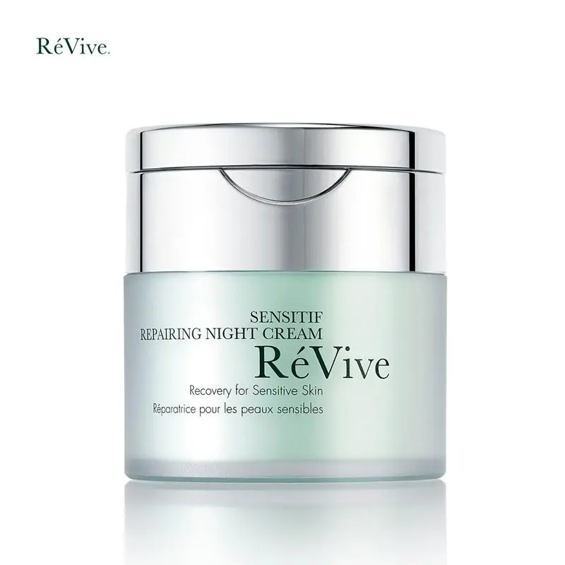 RéVive Hydrating Face Moisturizer for Sensitive Skin - Sensitif Repairing Night Cream - Soothing Gel Moisturizer with Bio-Calming Actives for Skin Barrier Repair (50g)