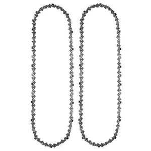 20 Inch Chainsaw Chain 3/8" Pitch .050" Gauge 72 Drive Links- 33RS 72 Fits MS311 MS391, Husqvarna 455 (Rancher), 460 (Rancher), Poulan Pro and More- E72 (2 Chains)