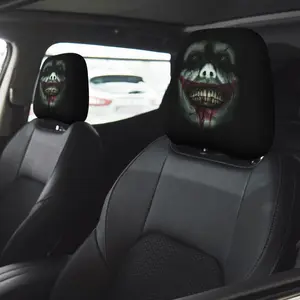 Joker-Pattern Car Headrest Cover, Car Seat Headrest, 2 Counts Durable Car Headrest Cover, Easy To Install Car Interior Accessories for Cars, Trucks, SUVs, Vans, Decoration