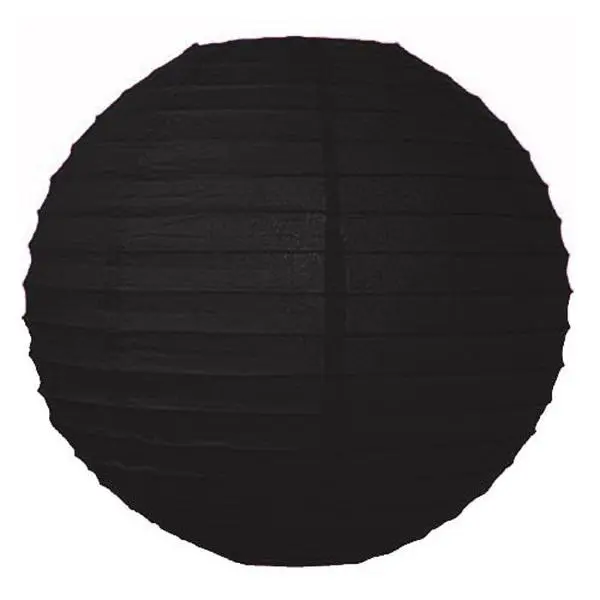10 in. Black Paper Lantern