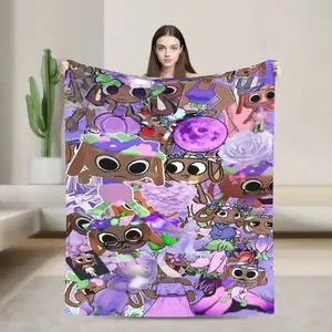 Bassie Dandys World Super Soft Throw Blanket for Camping Plush Bedding Flannel Bedspread Sofa Cover