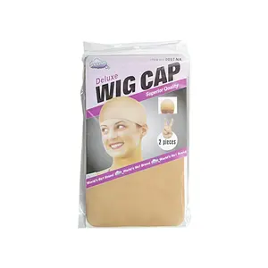 ENCOUNTERU Wig Invisible Hair Net Hair Cover Hair Compression Cap With Two Ends Straight Bullet Head Long And Short Hair Universal Fixed Hair Cap For Woman