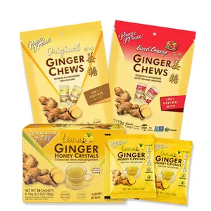 Prince of Peace Ginger Sampler Bundle – Original & Blood Orange Ginger Chews with Lemon Ginger Honey Crystals