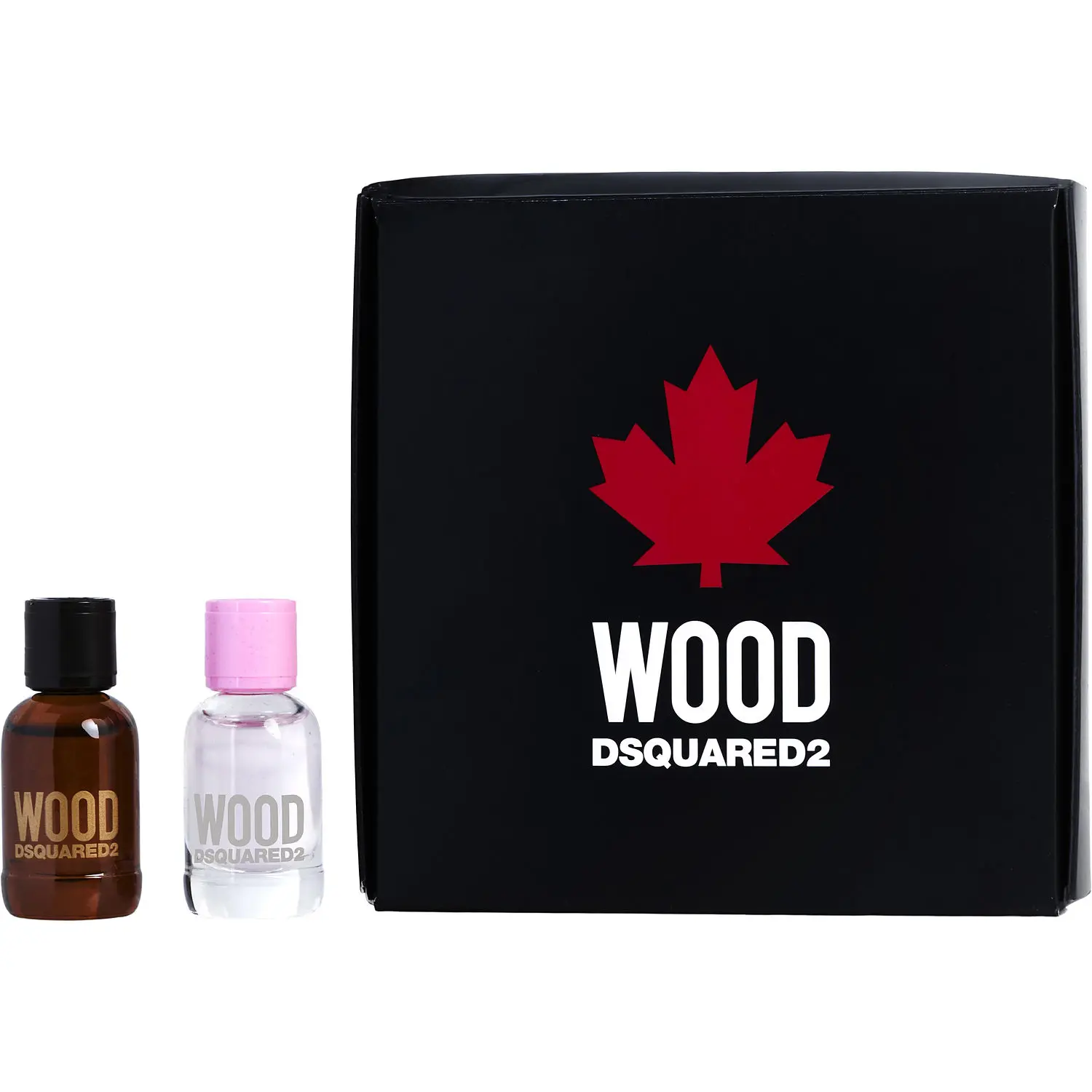 Dsquared2 Wood Variety Set-2 Piece Variety With D2 Wood Pour Femme & D2 Wood Pour Homme And Both Are Edt 0.17 Oz Minis For Women