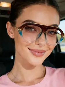 New Oval Frame Fashion Glasses with Unique High-Quality Metal Legs, Distinct Metal Temples, Stylish Accessory for Men and Women, Daily Minimalist Decor, Trendy Casual Frames, Trendy Casual Eyeglasses, Fashion Eyewear