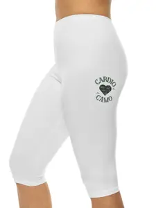 Cardio Camo White Capri Leggings