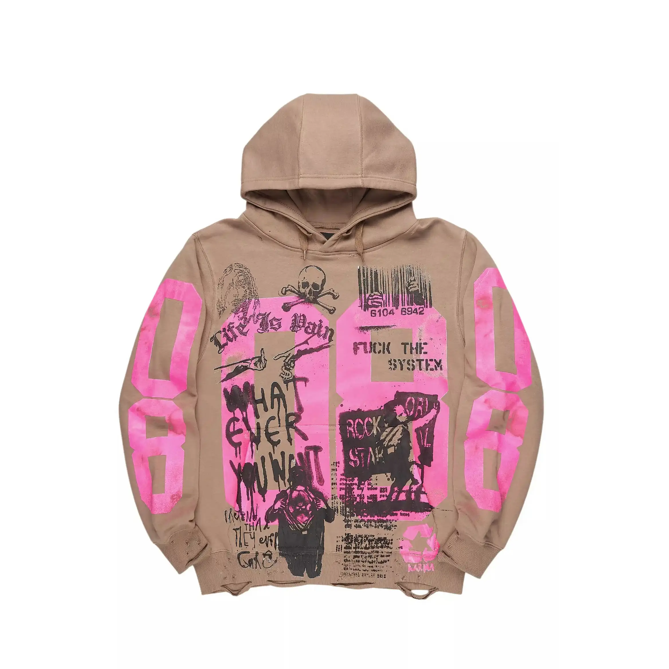 Kamille Tan Oversized Hoodie