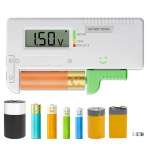 Digital  Tester for  AAA C D 9V and 1.5V  Cell , Digital  & Status Display, Quick Easy-to-Read  Checker for  and Household Use