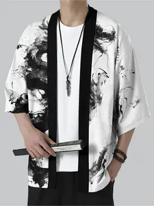 Men's casual shirt and kimono cardigan