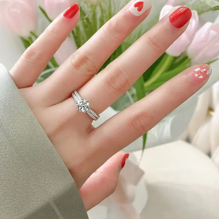 Moissanite Ring, Stylish Ring for Women