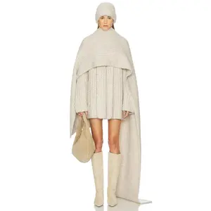 Helsa Joanie Hand Knit Cardigan in Oatmeal