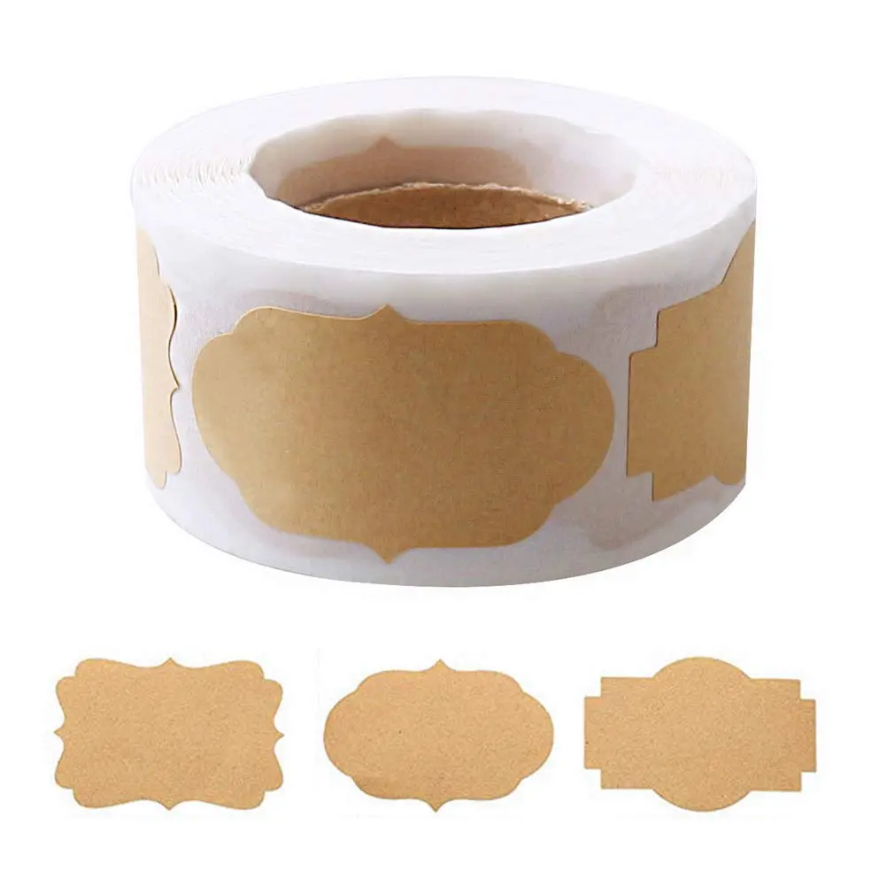 300 Pcs Gift Tags Stickers Name Labels Stickers, Self-Adhesive Handmade Bottle All-Purpose Jar Labels for Presents Easter Decorations Jars Food Craft