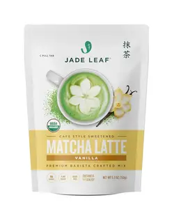 Jade Leaf Matcha Organic Cafe Style Vanilla Matcha Latte Green Tea Powder, Premium Barista Crafted Mix, Authentically Japanese, 15 Servings (5.3 Ounces)