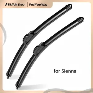Fit for Toyota Sienna – 24"+18" Frameless Winter Wipers, Silent & Streak-Free, Weatherproof Snow Wipers with J-Hook Interface, Easy Wiperinstalation, Premium All Season Windshield Wipers Zero, 2-Pack Automotive Accessories Spring Tok