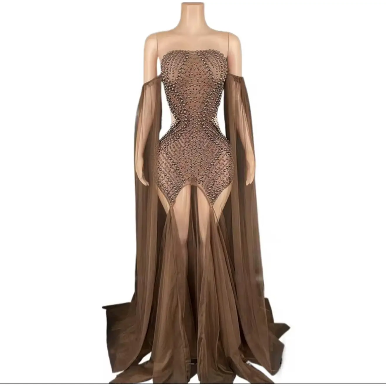Elegant beaded dress.