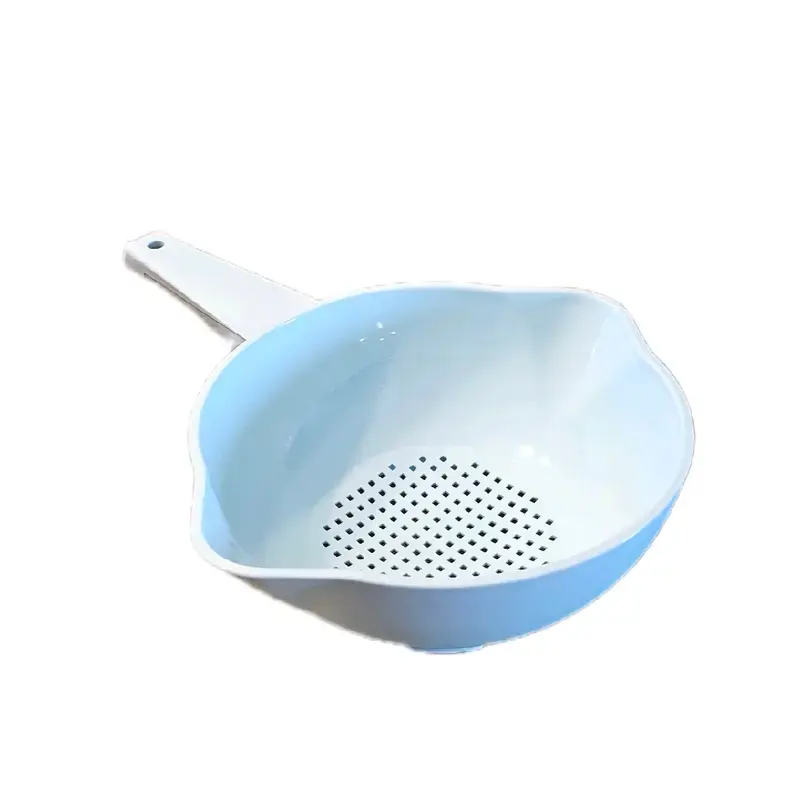 Tupperware Vintage Style One Quart Strainer Colander with Durable Handle  Blue Color