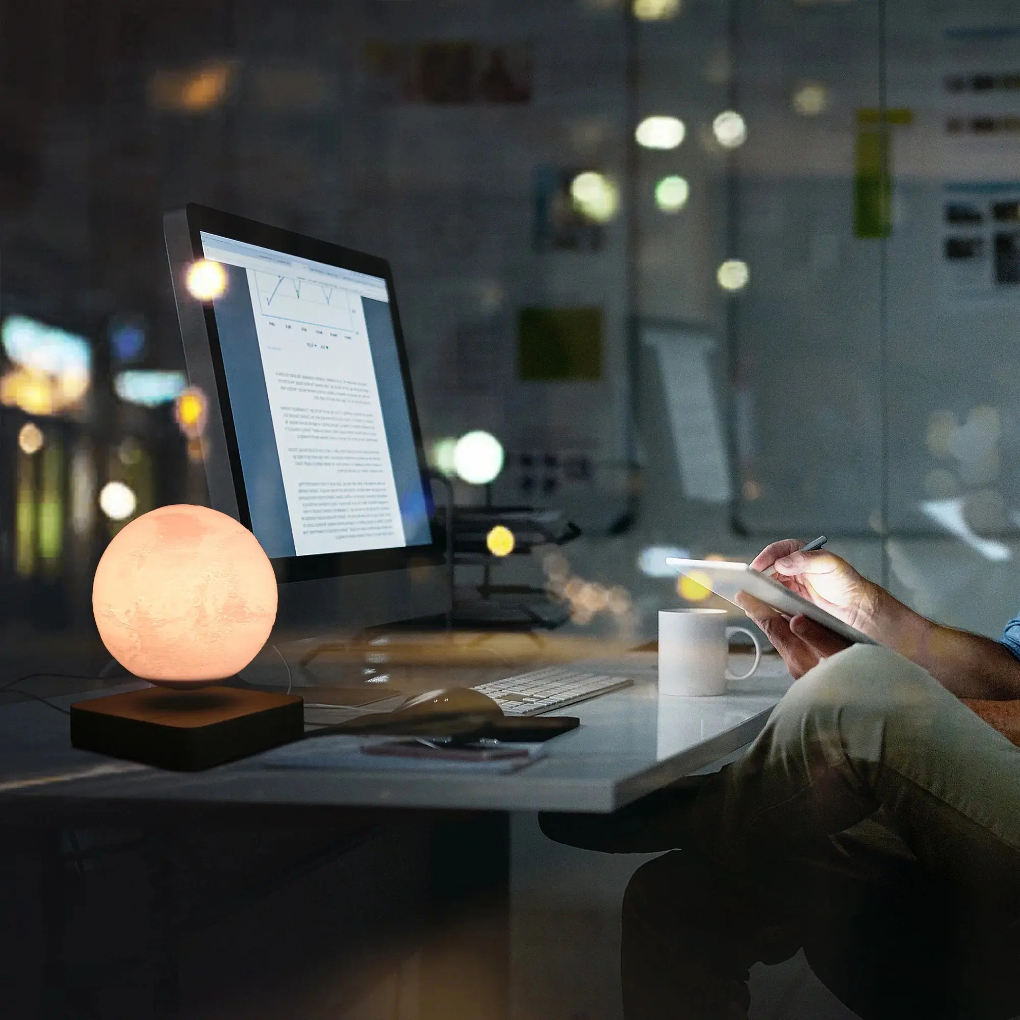 3D Print Floating Moon Lamp