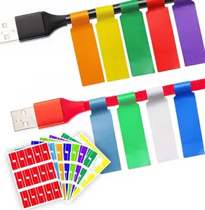 Cable Labels 270 PCS Tear Resistant Waterproof Cable Tags Wire Labels Management Cord Label Can Write On