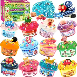 Crunchy Slime Set 12 Pack for Kids,Cloud Slime kit for Girls Ages 8-12,DIY Butter Slime Party Favor for Girls & Boys Goodie Bags Stuffers