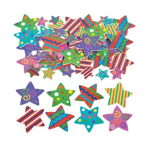 Colorful Fabulous Foam Self-Adhesive Star Shapes - 500 Pc.