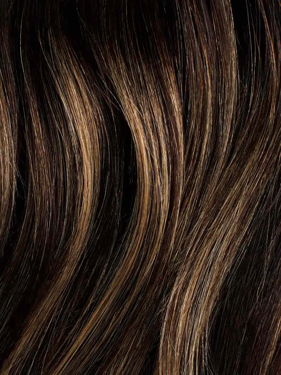 12" Dark Brown Balayage Halo® Hair Extensions (150g)
