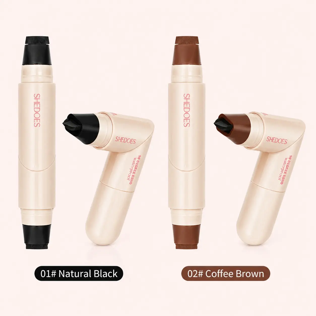 Rotating Winged Eyeliner Stamp Pen Dual-Head Design for Precise Cat Eye & Winged Liner Waterproof Smudge-Proof Formula Quick-Drying Makeup for Busy Days and Special Occasions