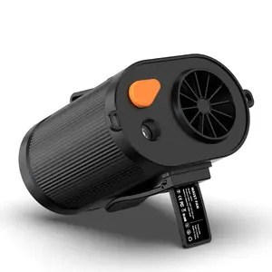 Portable Fan 4000mAh Rechargeable, 5-speed 14800PRM Strong Airflow, USB Charging with 2-stage atomization for continuous or indirect misting,Neck wearable fan, Hands-free clip-on belt fan for camping, outdoors, workplace and traveling.