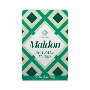 Salt, Sea Salt Flakes, 8.5 oz (240 g), Kosher, Natural, Handcrafted, Gourmet, Pyramid Crystals (Packaging May vary)