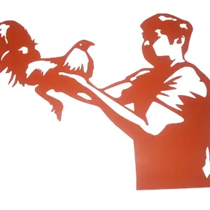 Gamefowl handler, luchador de gallos, cool car sticker, decal for cars and trucks