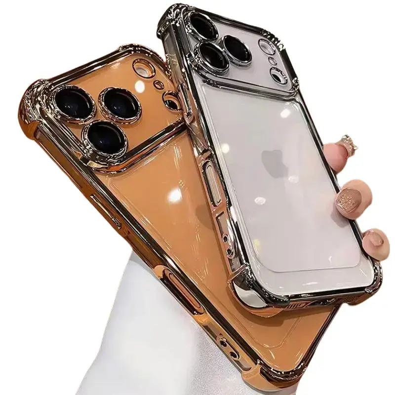 Transparent 4-Corner Airbag Phone Case - Lightweight, Rugged Shockproof, Anti-Drop Protection for iPhone 17 Pro Max, 17, 16, 15, 14, 13, 12, 11, Rugged Protection