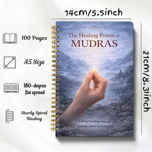The Healing Power of Mudras Journal, A5 Spiritual Notebook, Ideal for Meditation and Reflection, Perfect Gift for Spirituality Enthusiasts