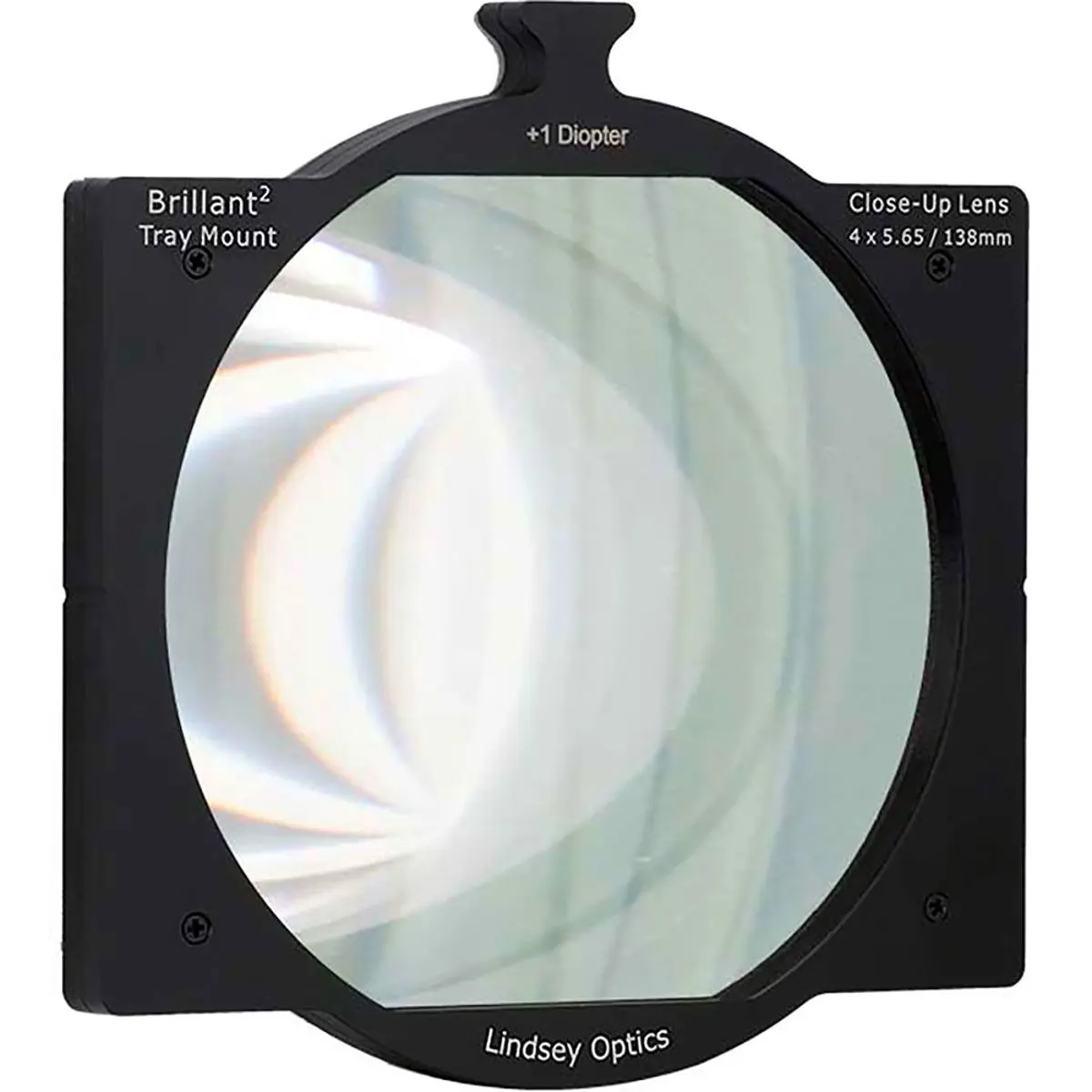 Lindsey Optics 4x5.65" Brilliant2 Tray Mount +1 Diopter Close-Up Lens