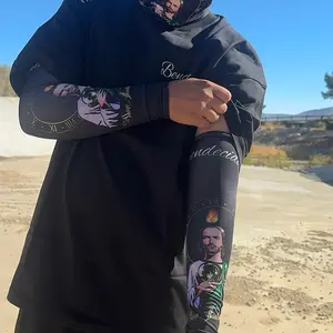 Saint Jude Hand Sleeves for Protection from Sun Very Breathable with Unique Tattoo Design