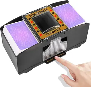 Automatic Card Shuffler 2/1/4/6 Deck Battery Operated Electric UNO Poker Shuffler for Home and Travel Card Game