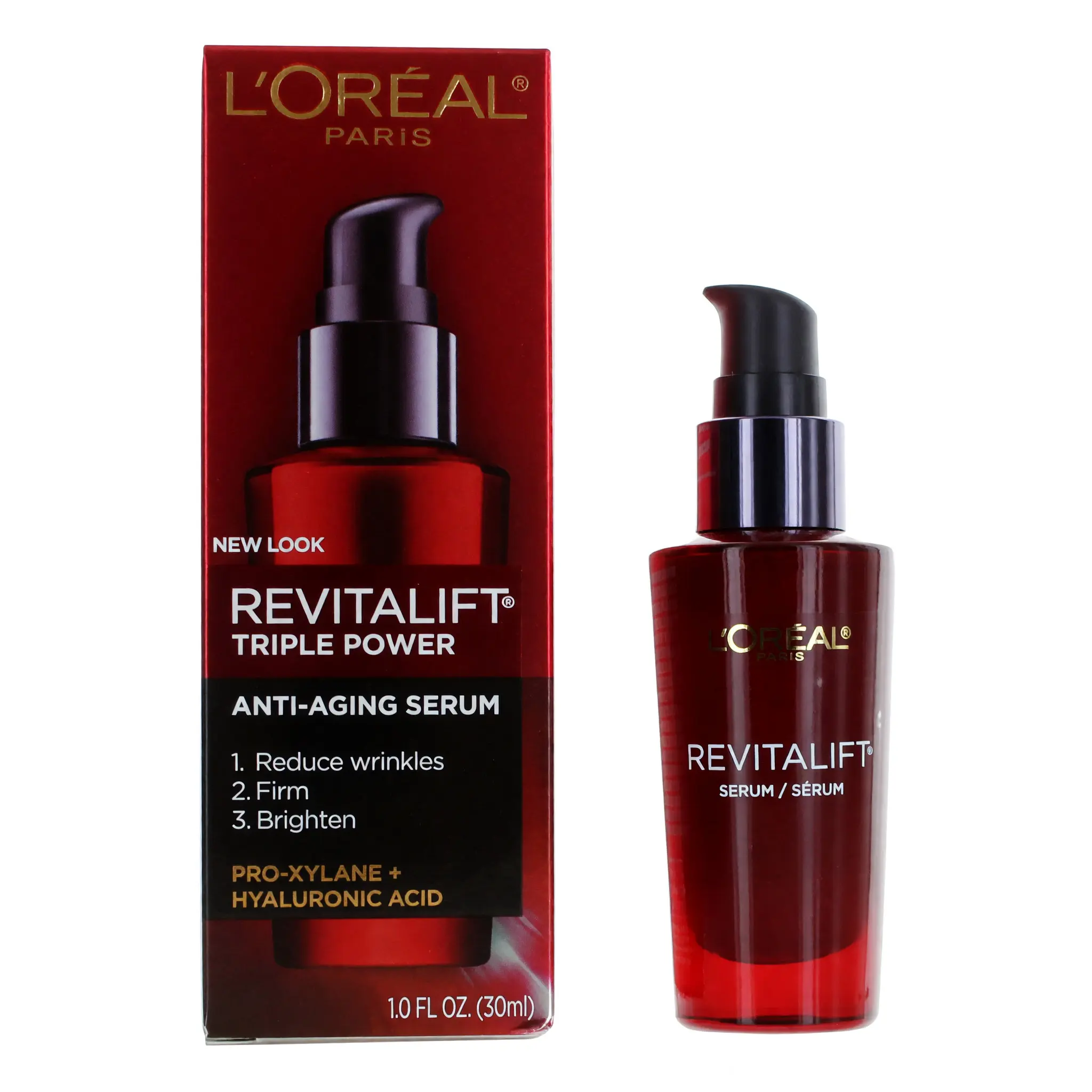 Lightweight Facial Serum with Hyaluronic Acid, Anti-Aging Treatment for Wrinkles and Fine Lines on Aging Skin, 1 oz