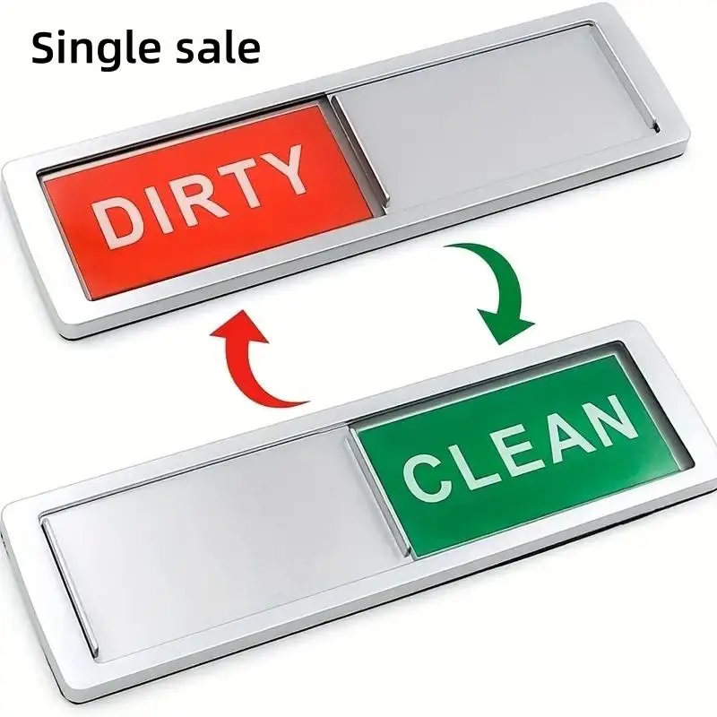 Dishwasher Magnet, 1 Count Cleaning Dirty Sign Magnet, Home Decor Kitchen Sign Magnet, Can Display Whether is Clean or Dirty