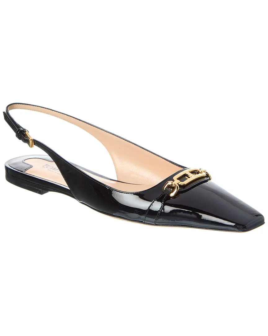Tom Ford Whitny Patent Slingback Ballerina Flat