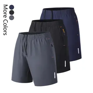 Men’s casual athletic shorts made from quick-drying, lightweight, breathable polyester fabric; machine washable; zippered pockets; drawstring waist; suitable for beach parties, gyms, training, outdoor cycling/running, everyday casual sports, and basketbal