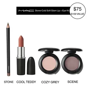 MAC Stone-Cold Soft Glam Lip + Eye Kit