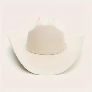WesternCowboyHatWithCurvedBrimSolidColorHatForMenAndWomen,CasualAndFormalOccasionsFarmRanchOutingVintageCowboyHat-eg
