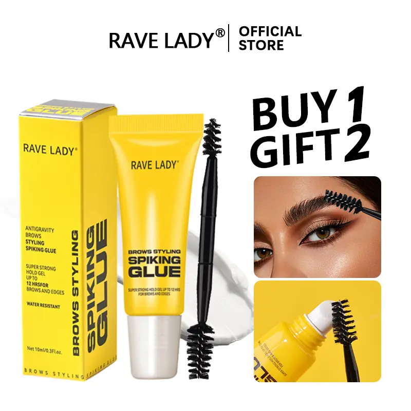 【Buy 1 Gift 2】Professional Clear Brow Styling Spiking Glue, Creates a Natural Brow Shape with Strong Hold, Water- & Sweat-Resistant, Long-Lasting, Suitable for All Skin Types, Eyebrow Products