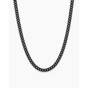 JAXXON Cuban Link Chain 3mm - Black - Waterproof - Box Clasp