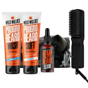 Hair Care: Beard Essentials Kit for Men - Straightener and Comfort